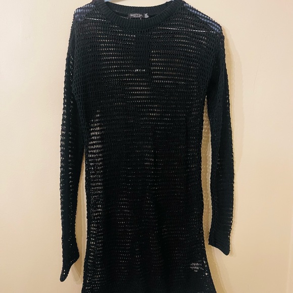 Nasty Gal Crochet Cover Up Mini Dress - Picture 2 of 3